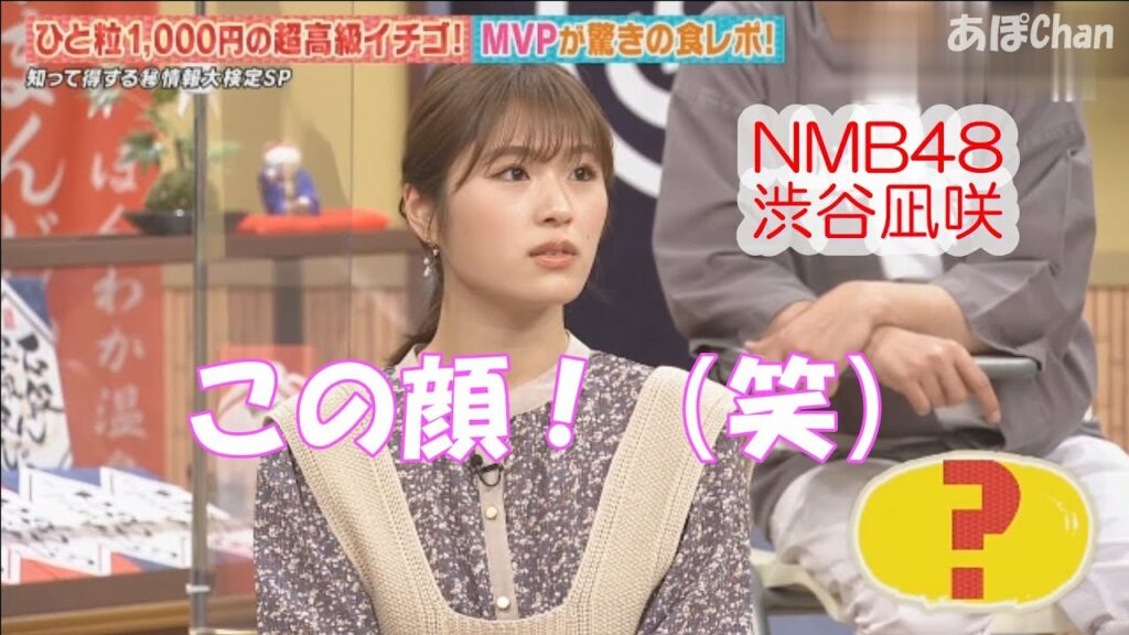 鶏肉ってなんの肉-NMB48渋谷凪咲 うまい棒を道具を使わずに4等分するには?・・・結果(笑)