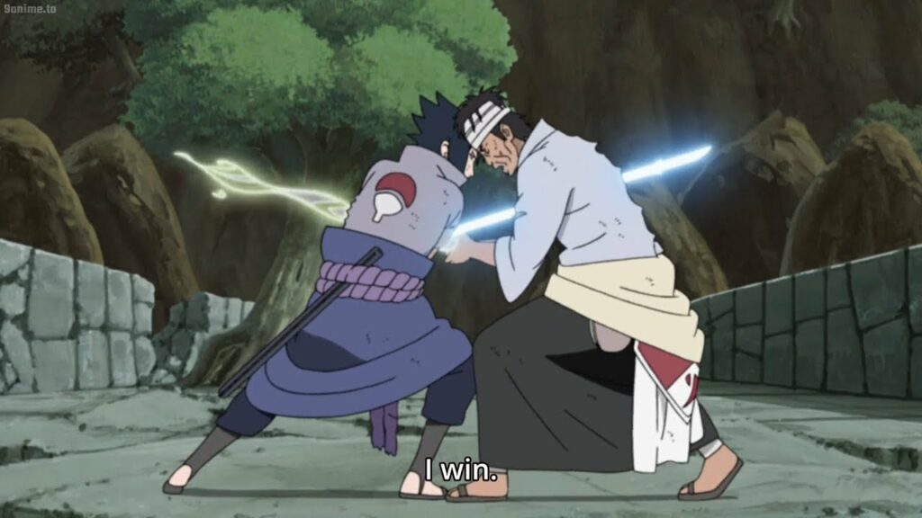 サスケはイタチが復讐するのを助けるためにダンゾウを殺します、ダンゾウは禁断のテクニックイザナギを使うために10の「シャリンガン」の目を持っています