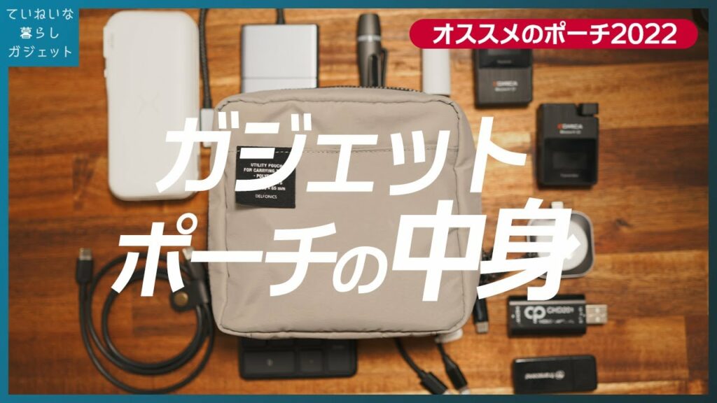 誰もレビューしてない、めっちゃ良いガジェットポーチを見つけたので中身と共に紹介します。【DELFONICS】