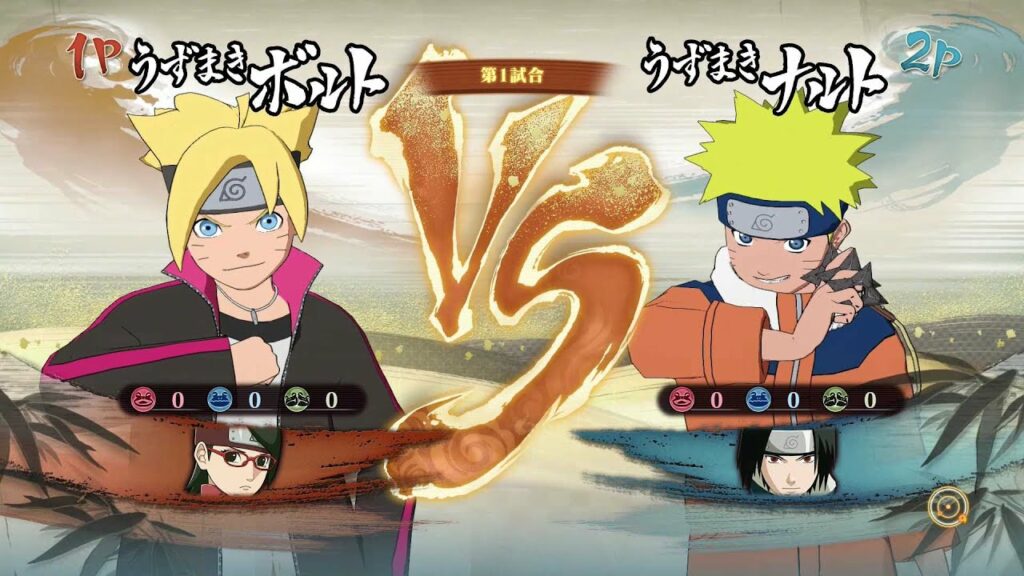 PS4「NARUTO-ナルト- 疾風伝 ナルティメットストーム4」バトル動画【うずまきボルト・うちはサラダVSうずまきナルト・うちはサスケ】