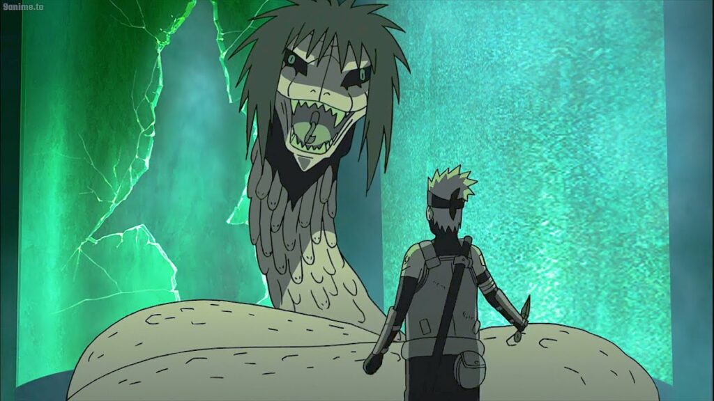 カカシは大蛇丸の実験に立ち向かい、テンゾウによって救出されました|Kakashi confronted Orochimaru experiment and was rescued by Tenzo