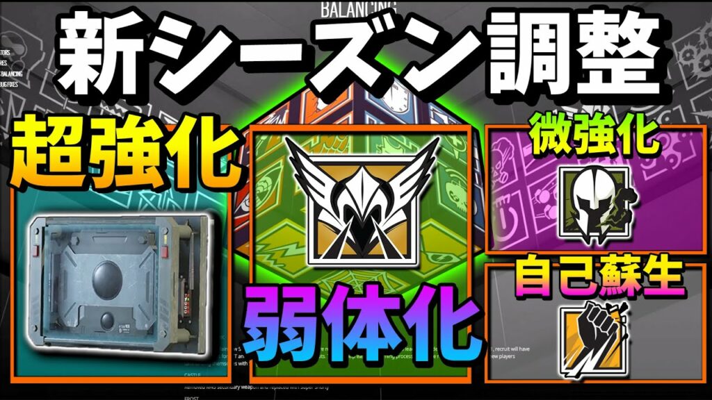 Y6S4新シーズン調整まとめ!サブガジェット超強化で環境が変わる!? | レインボーシックスシージ