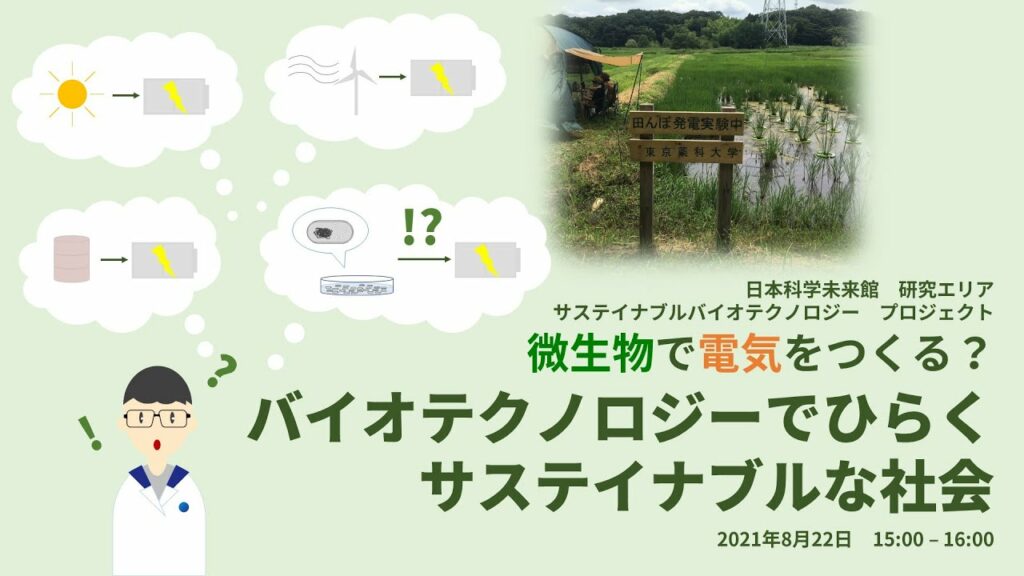 微生物で電気をつくる?バイオテクノロジーがひらくサステイナブルな社会
