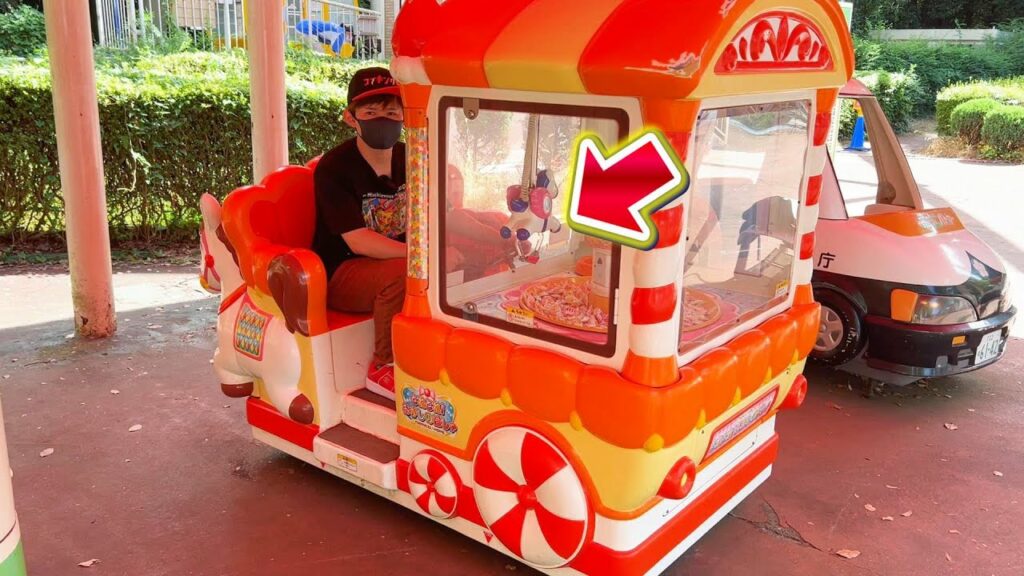 幻のクレーンゲームゲームを発見‼レトロゲームUFOキャッチャー遊園地 もりのゆうえんち