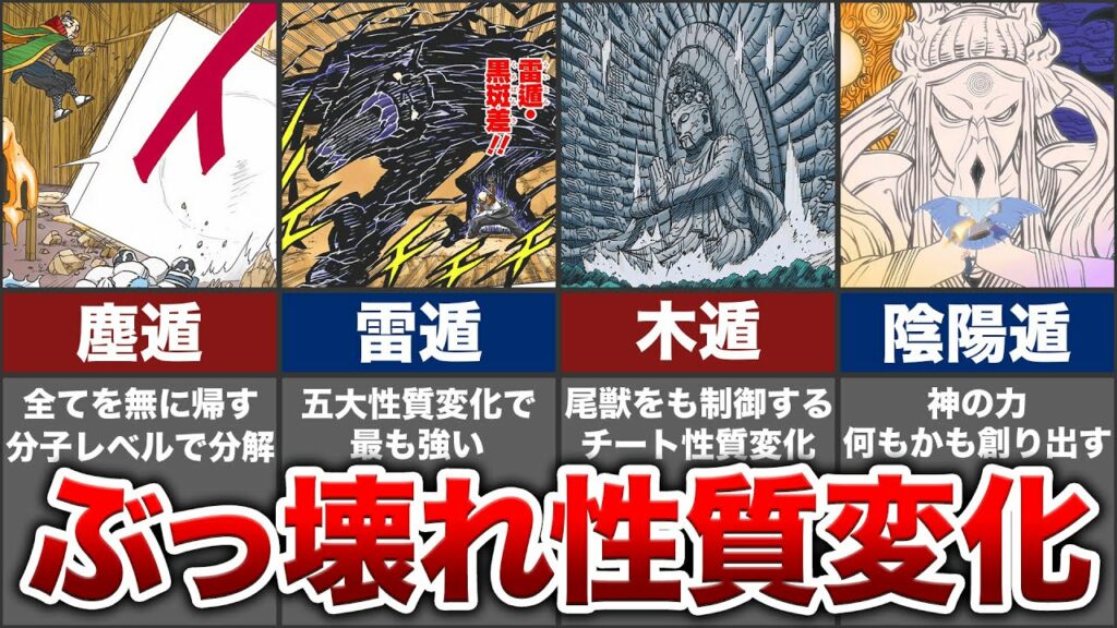 【NARUTO】圧倒的な強さを誇った性質変化をまとめてみた【ナルト/ボルト/解説】