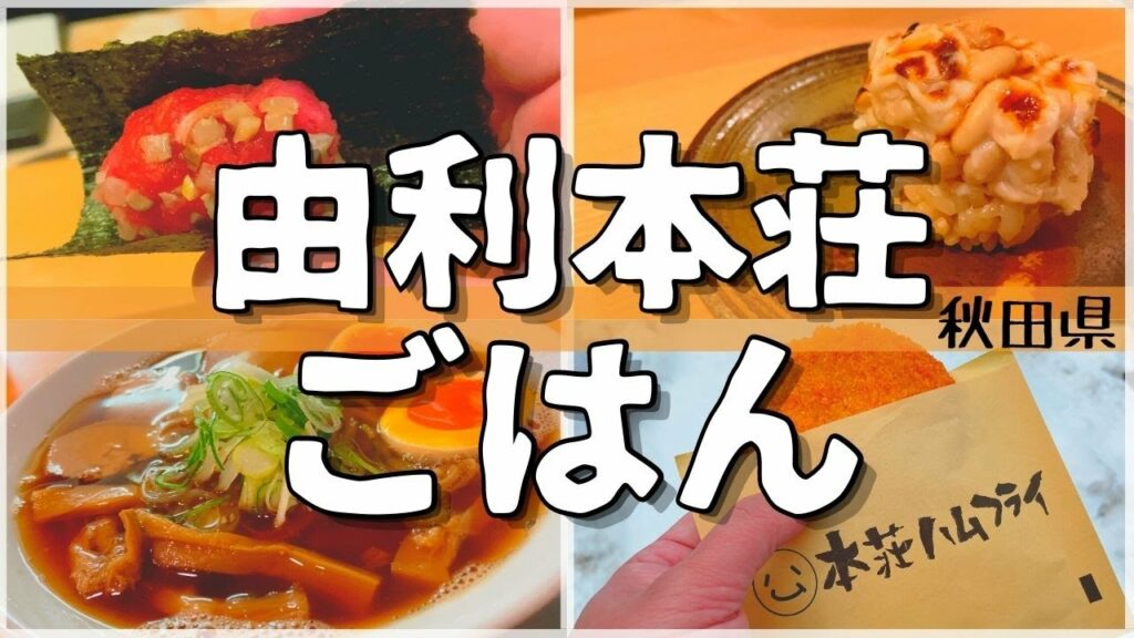 【日本グルメ旅】秋田県由利本荘市のご当地グルメを食べ尽くす!【一人旅、食べ歩き、観光、酒場放浪記】