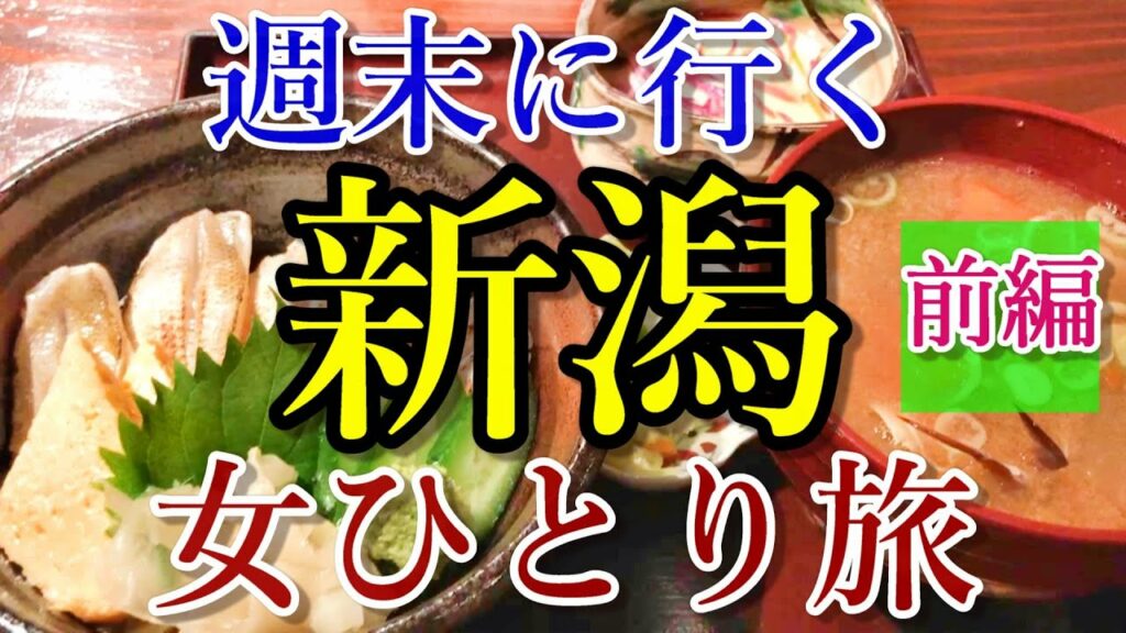 【孤独な女ひとり旅#27】週末女ひとり旅 新潟 前編【観光・名物グルメ・旅行動画・一人旅】