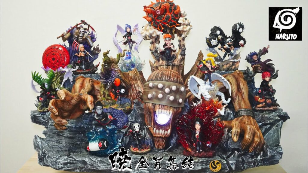 ★NARUTO Figures/ナルト 疾風伝 フィギュア/火影忍者公仔★曉 + 外道魔像/Akatsuki & Demonic Statue of Outer Path by ST Studio