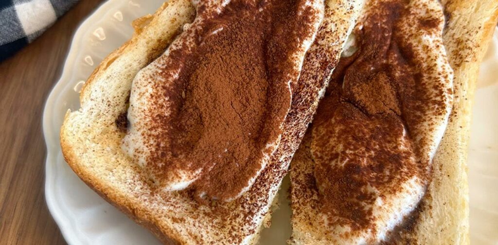 簡単食パンアレンジ。生クリームいらずな濃厚ティラミストースト