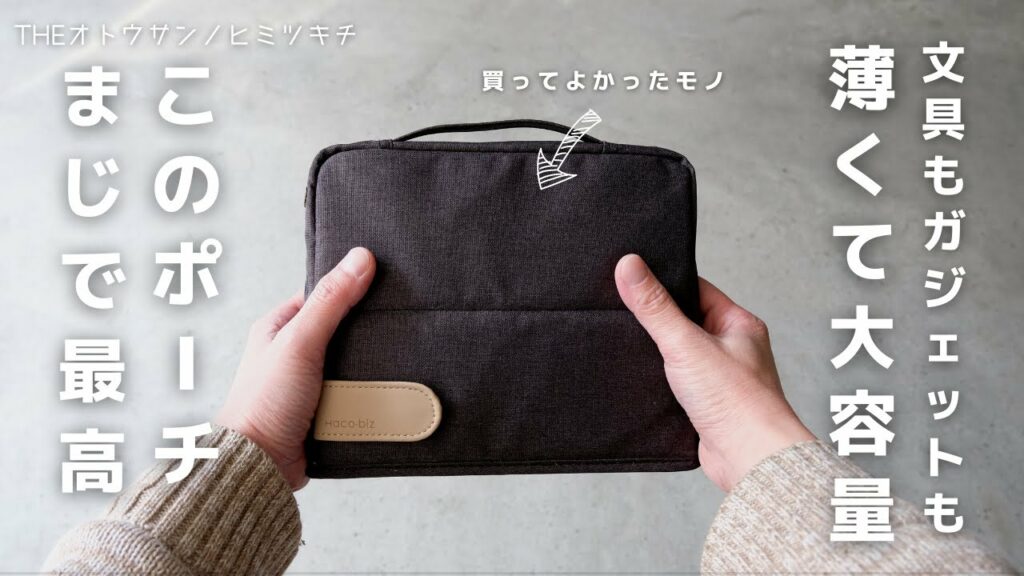 今月買って良かったモノ!まじで最高のガジェットポーチ見つけた【購入品】