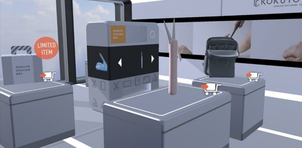 実店舗とARのリンク。タブレットのAR世界で買い物できるコクヨのお店