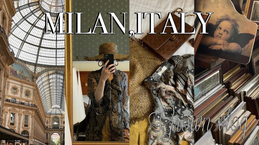 イタリア旅行『心踊るアンティークショップとお洒落なお店巡り🌿』ヴィンテージショップ | PRADAのカフェ|ミラノ | 旅行 vlog