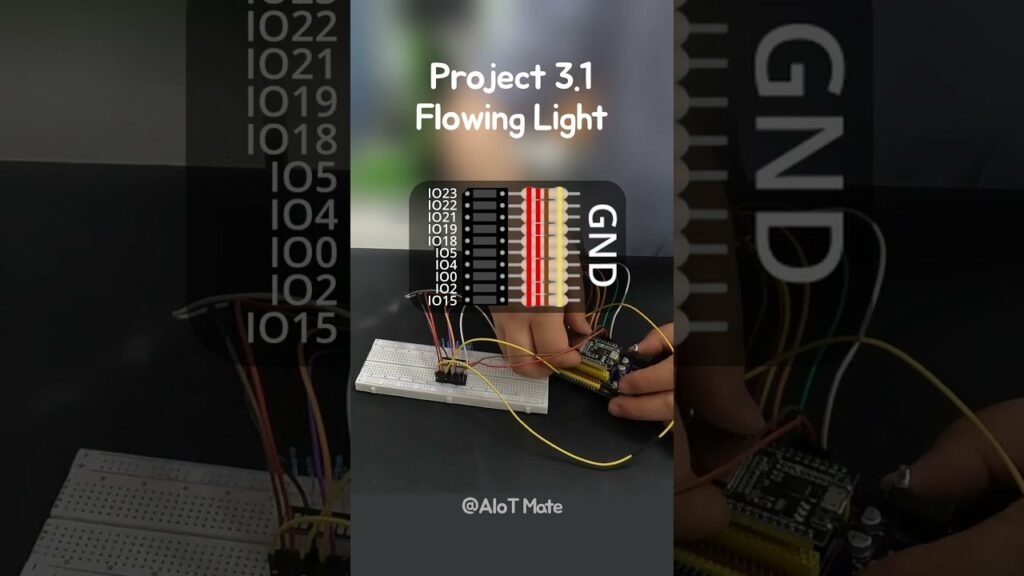 Project 3.1 Flowing Light | #ledbar #esp32 #프로젝트                                     (feat. 클로바더빙)