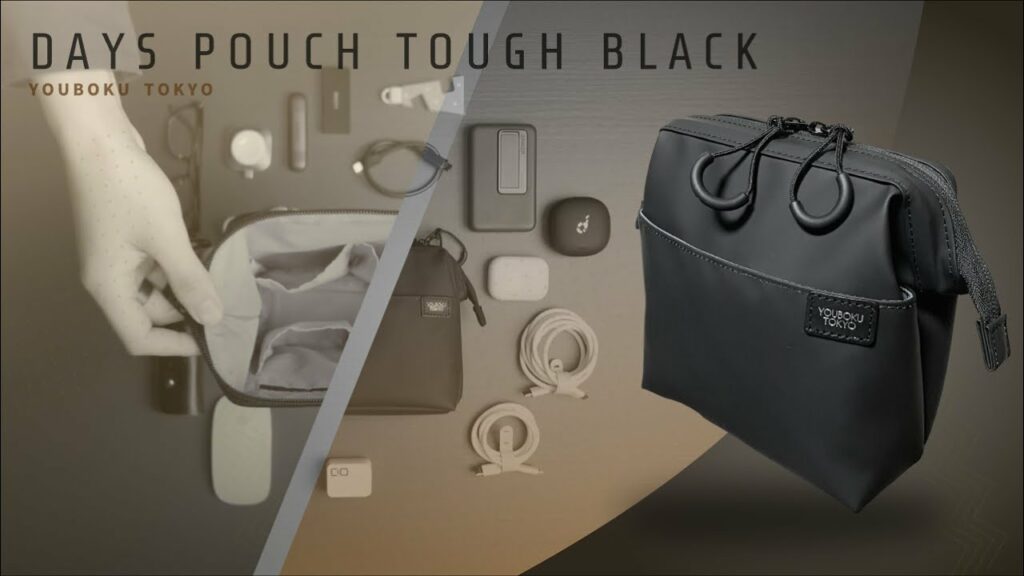 YOUBOKU TOKYO DAYS POUCH TOUGH BLACK / Most Comfortable Storage Pouch – BPG_180