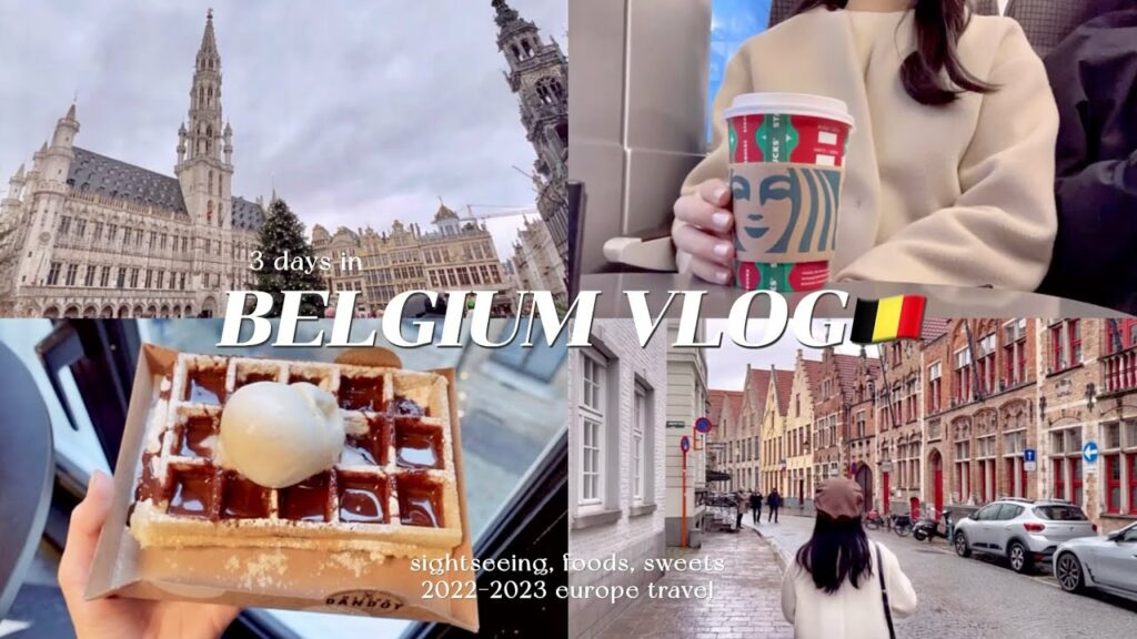 Belgium travel vlog🇧🇪| sightseeing in Brussel, Brugge|beautiful scenery, sweets, foods🧇