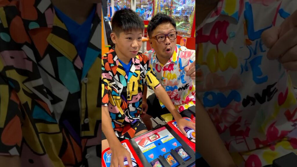 ゲームセンターで盛り上がる親子🤣😊 #shorts #pokemon #ゲーム