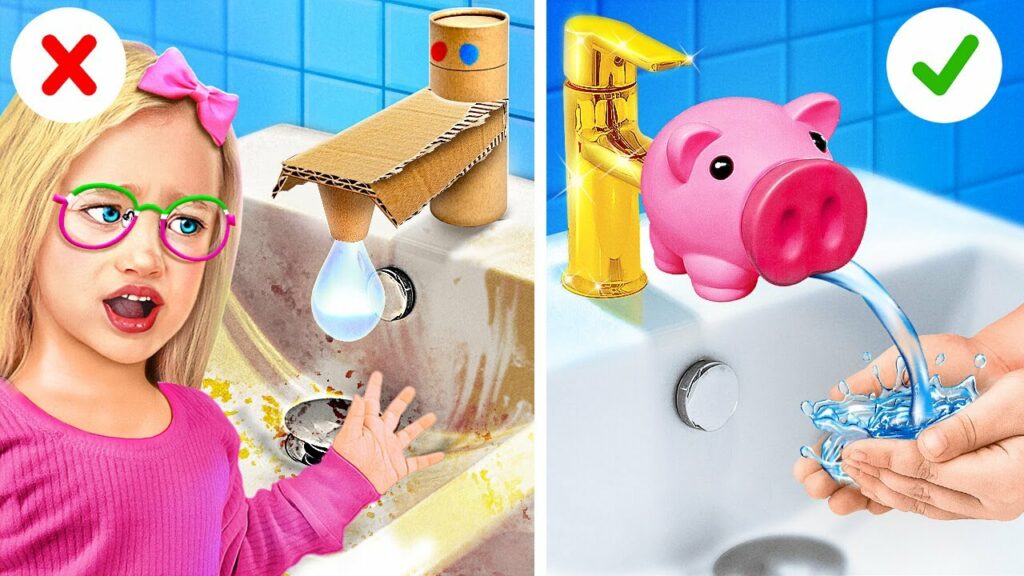 リッチVSブローク親のガジェット || よい親になる方法 by 123 GO!