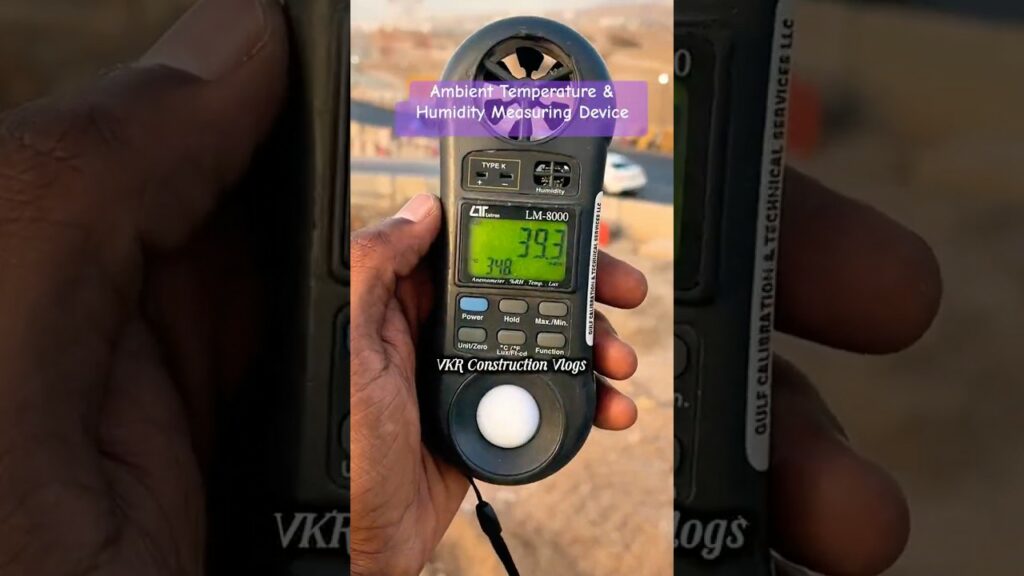Watch this👌Ambient Temperature 🌡️ & Humidity💧Measuring Device #constructiontools #shots